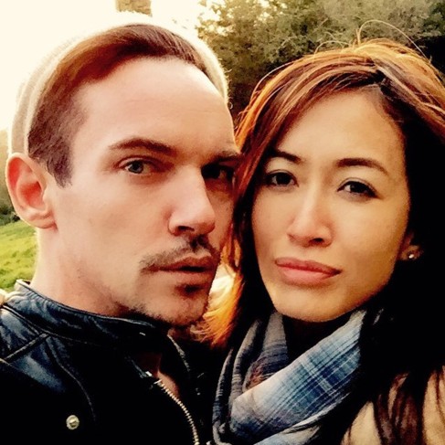 El actor y su novia, en una foto compartida por sta.