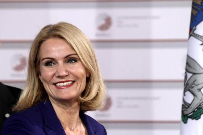 La primera ministra danesa, Helle Thorning-Schmidt, en la cumbre de la...