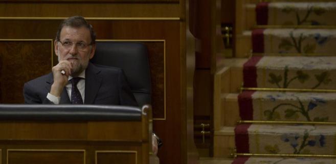 Mariano Rajoy, ayer, en el Congreso de los Diputados.