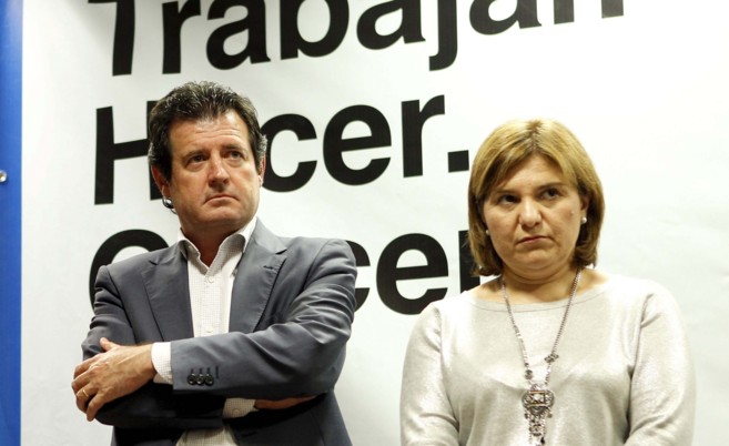 El presidente del PP de Alicante, José Císcar, el pasado martes...