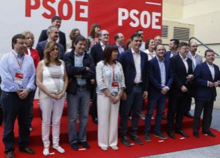 Foto de familia del Comit Federal del PSOE.