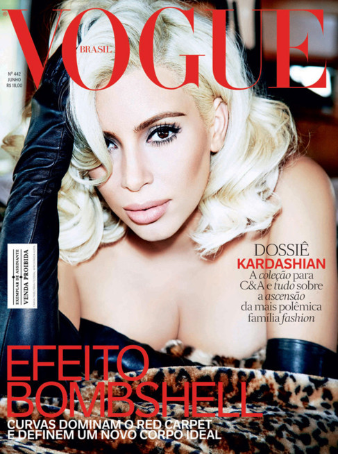 Este mes, Kardashian repite en Vogue (para la edicin brasilea de...