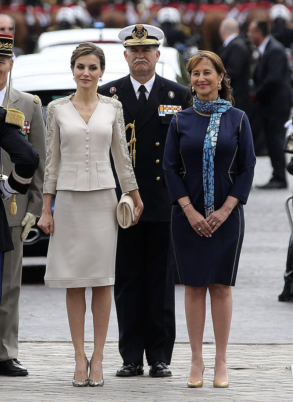 La reina Letizia acompaada por ministra francesa de Ecologa y ex...