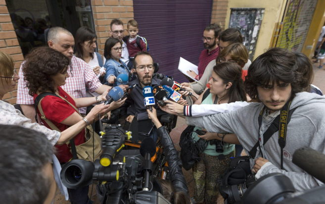El candidato a la Presidencia de Aragn por Podemos, Pablo Echenique.