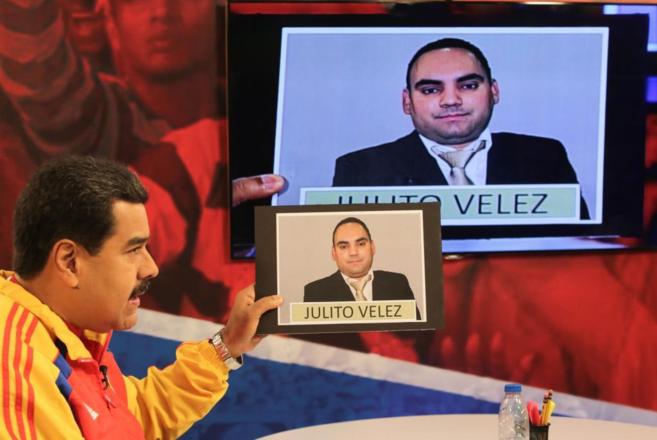 El presidente de Venezuela, Nicols Maduro, anuncia la captura del ex...