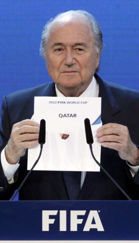 Blatter, duante las elecciones de 2010.