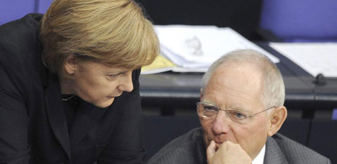 Angela Merkel y Wolfgang Schäuble
