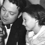 Orson Welles con su hija Chris Welles