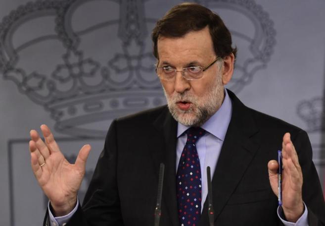 Mariano Rajoy, durante una rueda de prensa el pasado viernes. / AFP