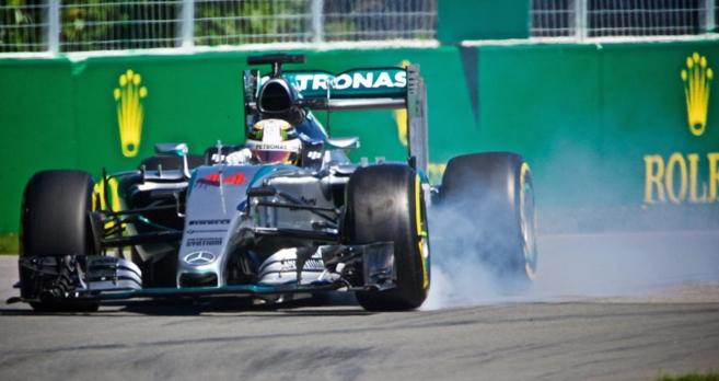 Lewis Hamilton, durante la clasificacin en Montreal.