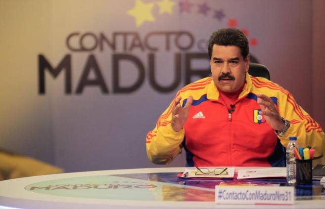 El presidente venezolano, Nicols Maduro, durante su programa de...