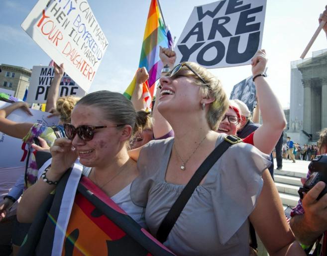 Varios activistas piden la aprobacin del matrimonio homosexual en...
