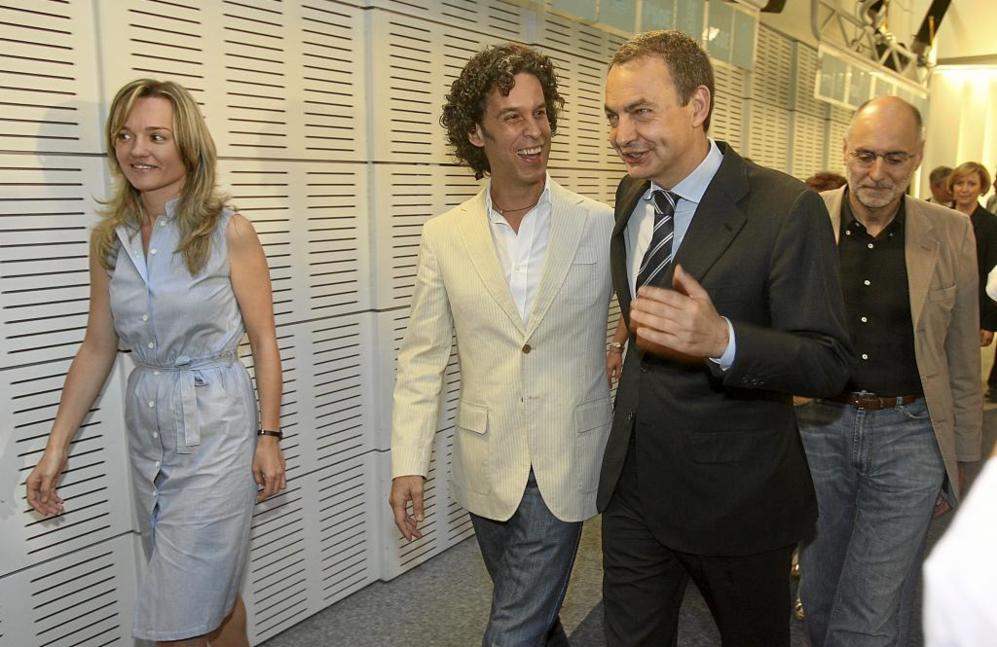 Zerolo con Jos Luis Rodrguez Zapatero, cuando era secretario de...