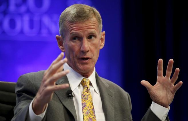 El general McChrystal, durante una conferencia en Washington.