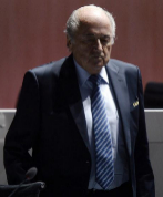 El ex presidente de la FIFA, Joseph S. Blatter, durante la...
