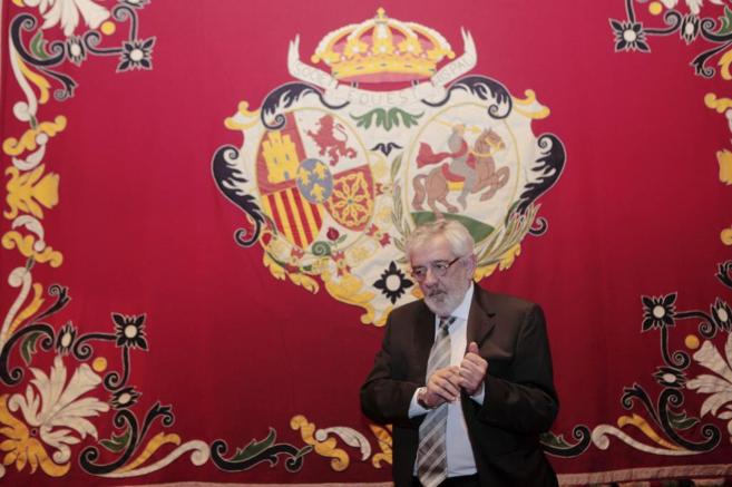 Eduardo Canorea, en el Saln de carteles de la Maestranza de Sevilla