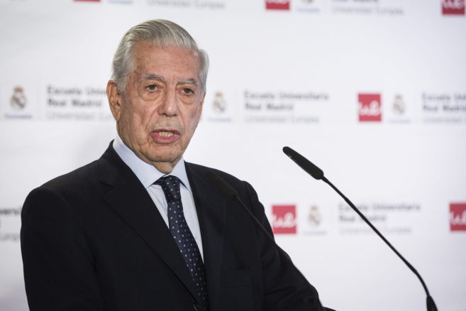 El escritor peruano Mario Vargas Llosa, este mircoles.