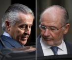 Los ex presidentes de Caja Madrid y Bankia, Miguel Blesa y Rodrigo...