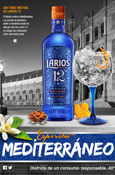Gin Tonic 'Mistral' de Larios 12