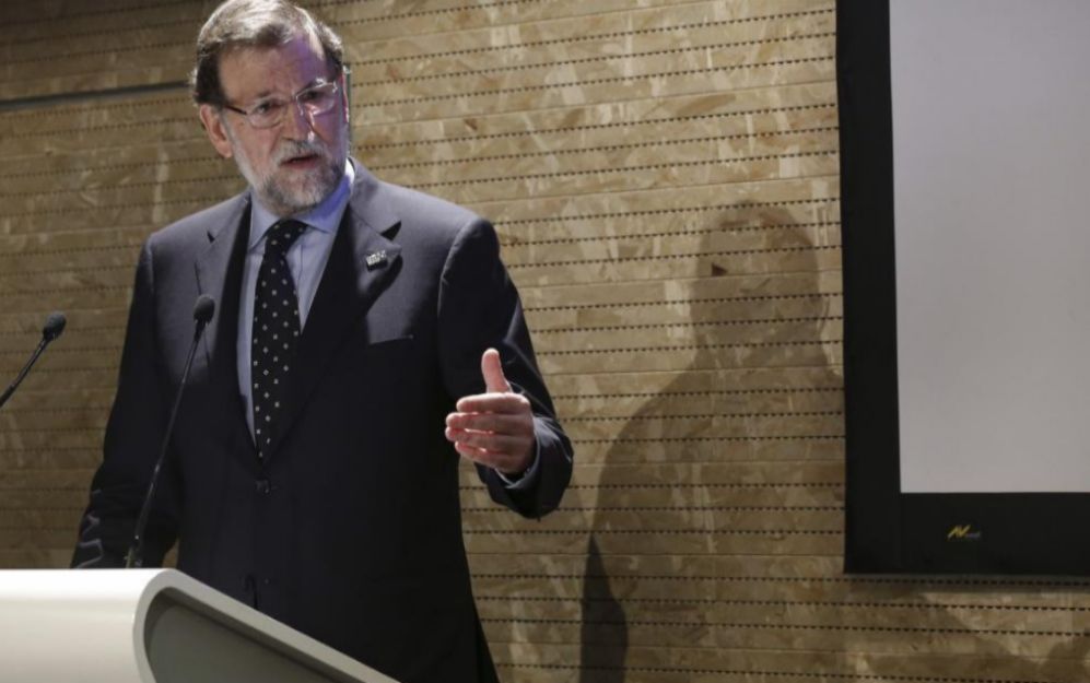 Mariano Rajoy, durante su visita a la Expo de Miln.