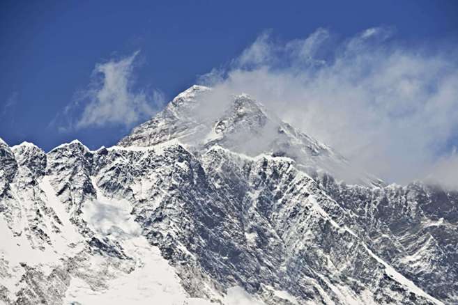 El Monte Everest, en la cordillera del Himalaya