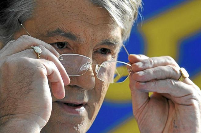 Victor Yushchenko, en una rueda de prensa en 2009.