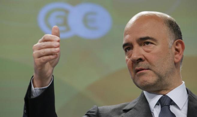 El comisario de Asuntos Económicos, Pierre Moscovici, este miércoles...