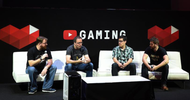 Panel de Youtube en el E3 2015, donde dieron a conocer su nueva...
