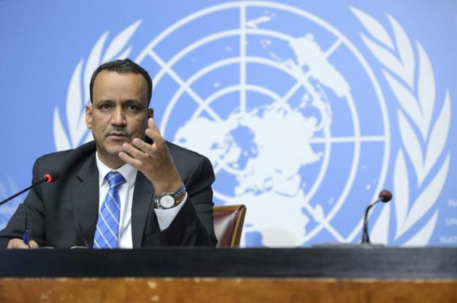 El enviado especial de la ONU para el Yemen, Ismail Uld Sheij Ahmed,...