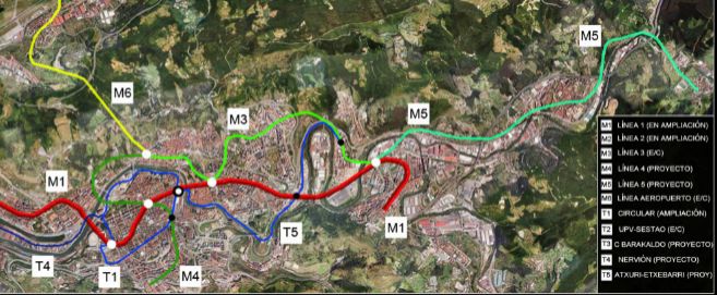 Proyecto de ampliacin de las lneas de metro de Bilbao