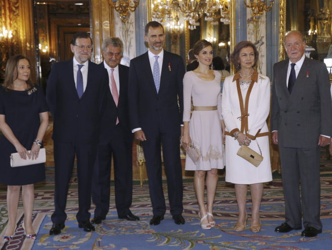 Elvira Fernndez, Mariano Rajoy, Jess Posada, los Reyes, Doa...