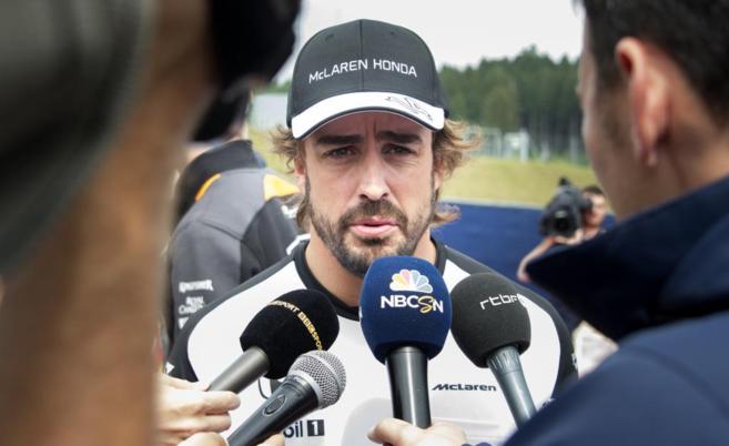 Fernando Alonso en el circuito Spielberg.