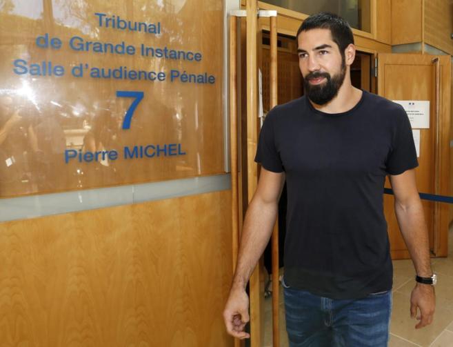 Nikola Karabatic en el Tribunal que le juzga por presuntos amaos