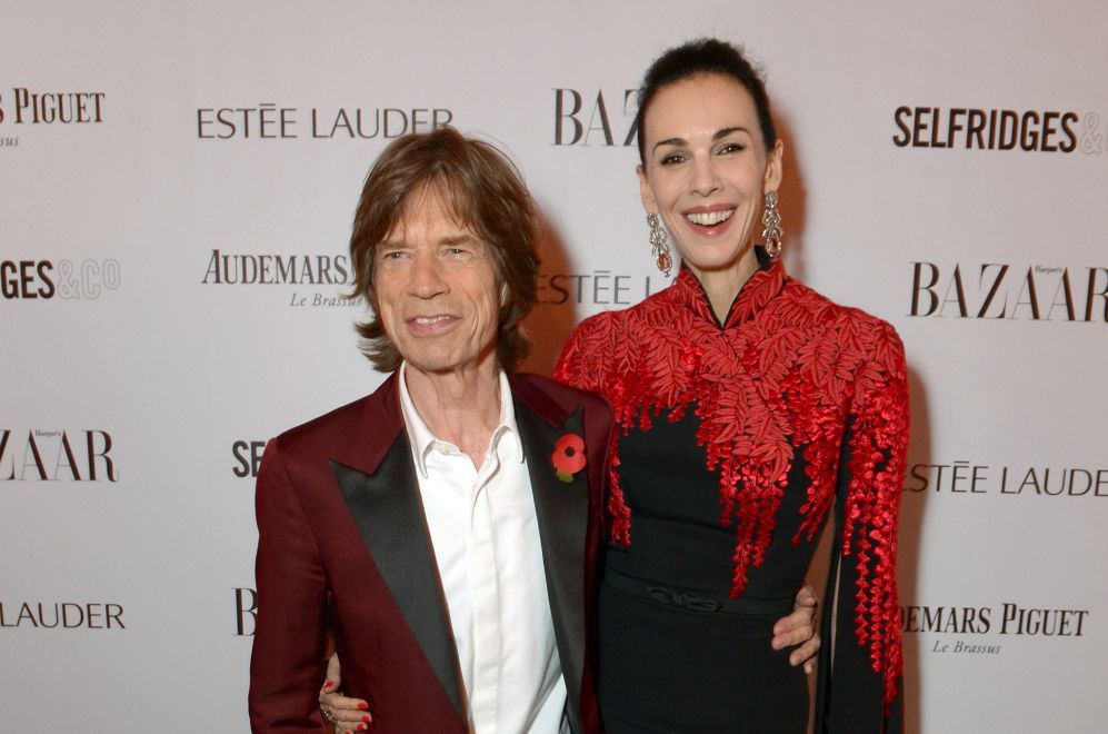 Mick Jagger y L'Wren Scott en 2013.