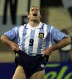 Palermo lamenta una ocasin fallada, en 1999.