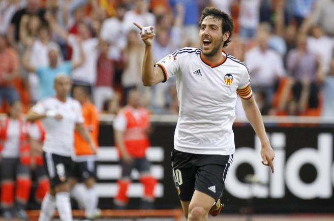 Dani Parejo celebra el gol conseguido ante el Eibar la pasada...