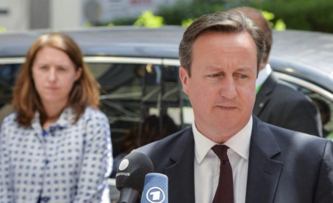 El primer ministro britnico, David Cameron, este jueves en Bruselas.