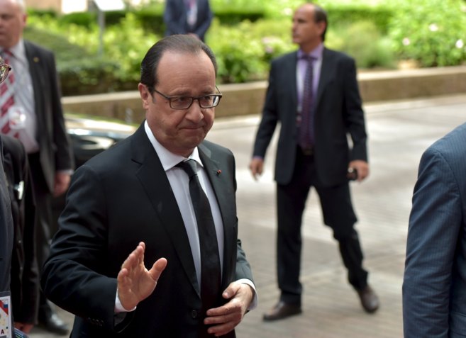 El presidente francés, François Hollande, en Bruselas.