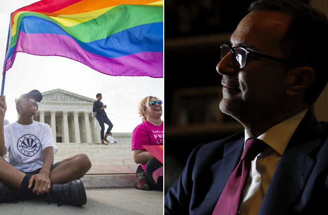 Ciudadanos estadounidenses reivindican los derechos de los gays. |...