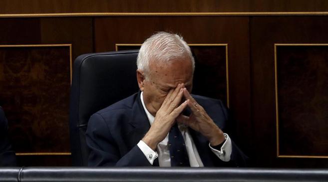 Jos Manuel Garca-Margallo durante un pleno en el Congreso de los...