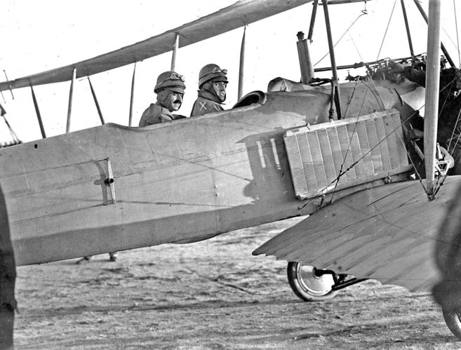 Un vuelo de prueba de 1913 que forma parte de la muestra