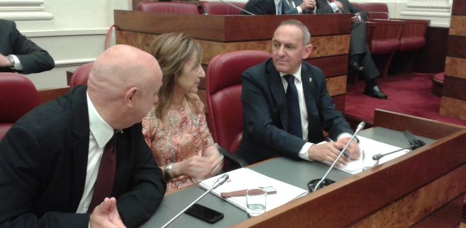 Ramiro Gonzlez en el pleno de investidura de las Juntas Generales de...