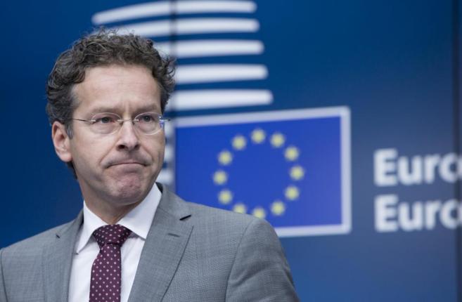 El presidente del Eurogrupo, el holands Jeroen Dijsselbloem, en...
