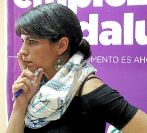 Teresa Rodrguez, secretaria general de Podemos en Andaluca, en la...