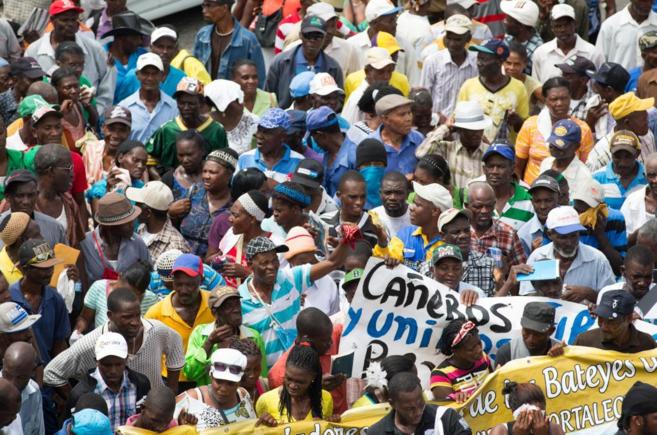 Trabajadores haitianos protestan en Santo Domingo