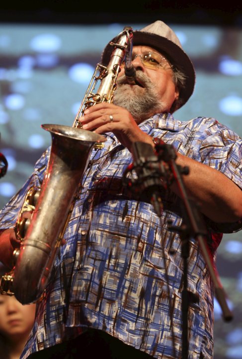 El saxofonista Joe Lovano, durante el festival de jazz.