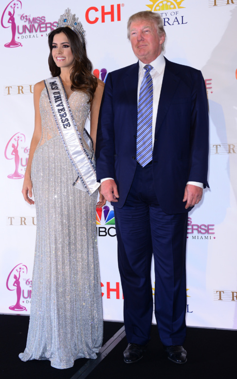 Paulina Vega y Donald Trump