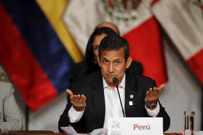Ollanta Humala durante la cumbre poltica de la Alianza del Pacfico...