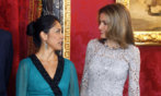 Nadine Heredia y Doa Letizia, en un encuentro de 2012.