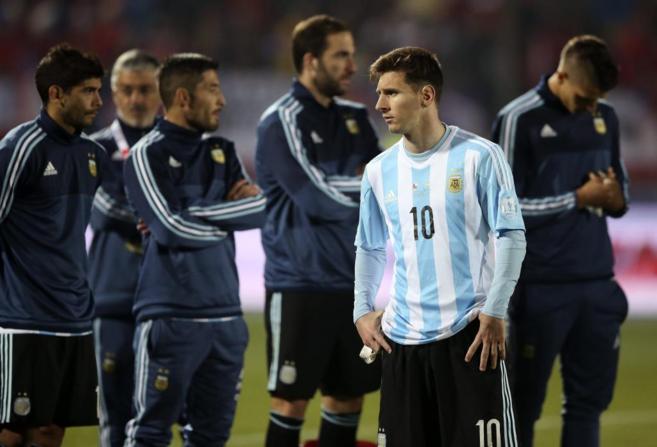 Leo Messi tras la final de Copa Amrica, tras perder contra Chile.